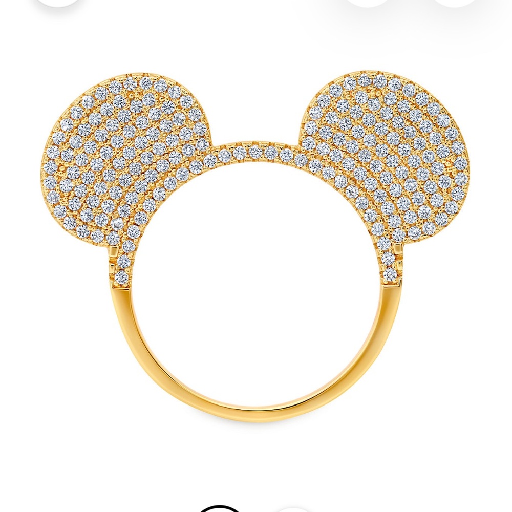 Disney Crislu Mickey Ring